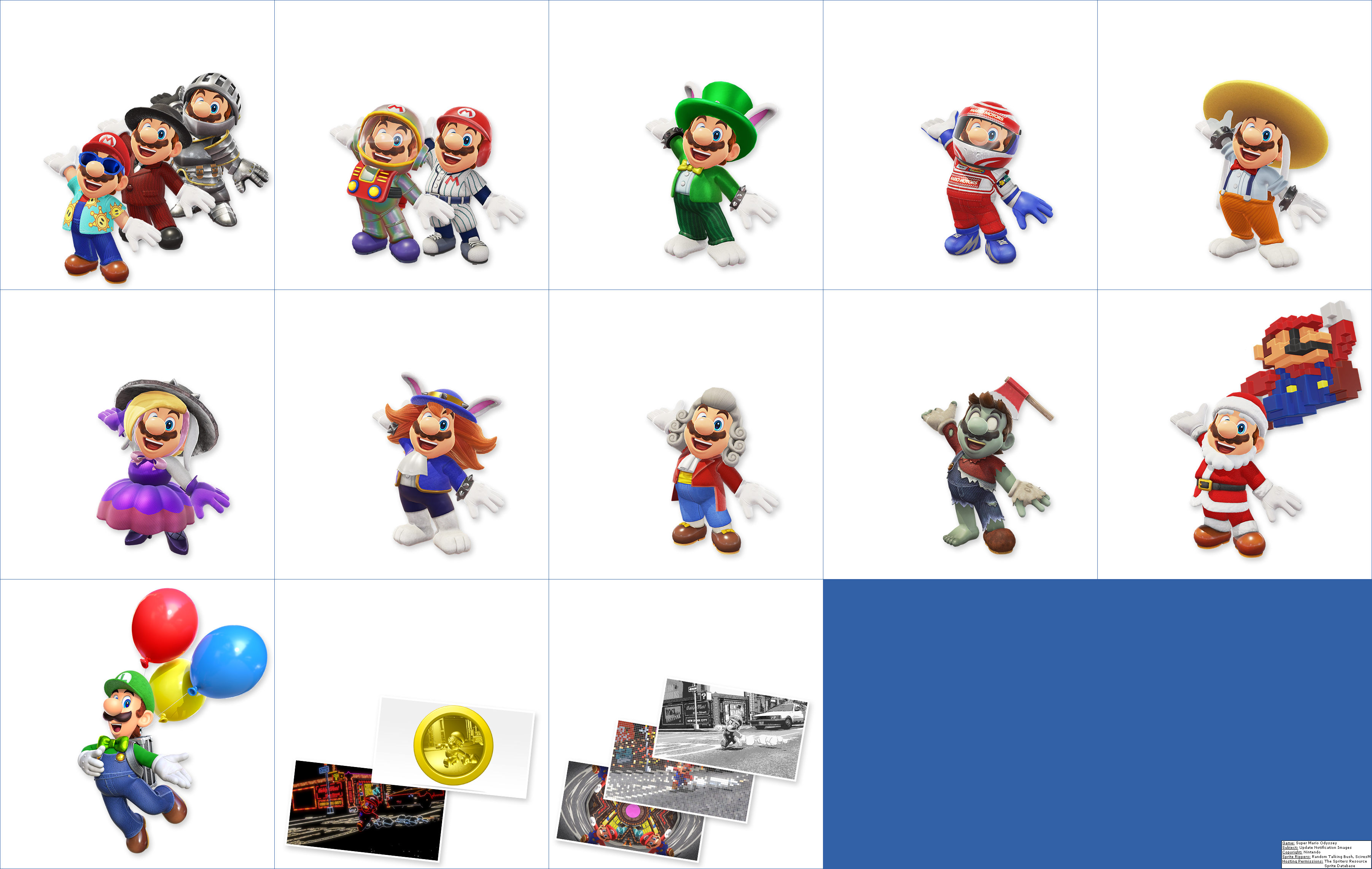 Super Mario Odyssey - Update Notification Images