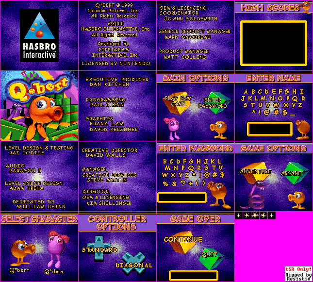 Title Screen & Menus