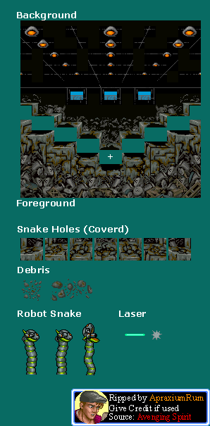 Avenging Spirit - Robot Snakes