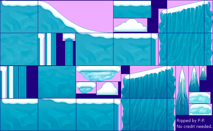 UPIXO in Action: Mission in Snowdriftland - Tiles (Mountains)