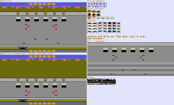 Crackpots (Atari 2600) - General Sprites