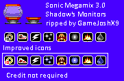 Sonic the Hedgehog Megamix (Hack) - Shadow's Monitors (3.0)