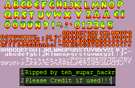 Diddy Kong Pilot (Prototype) - Fonts