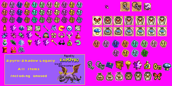 Spyro: Shadow Legacy - Items