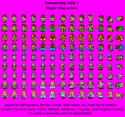 Romancing SaGa 2 - Major Characters