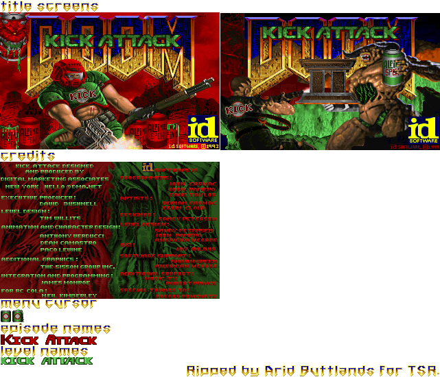 Main Menu and Opening Screens