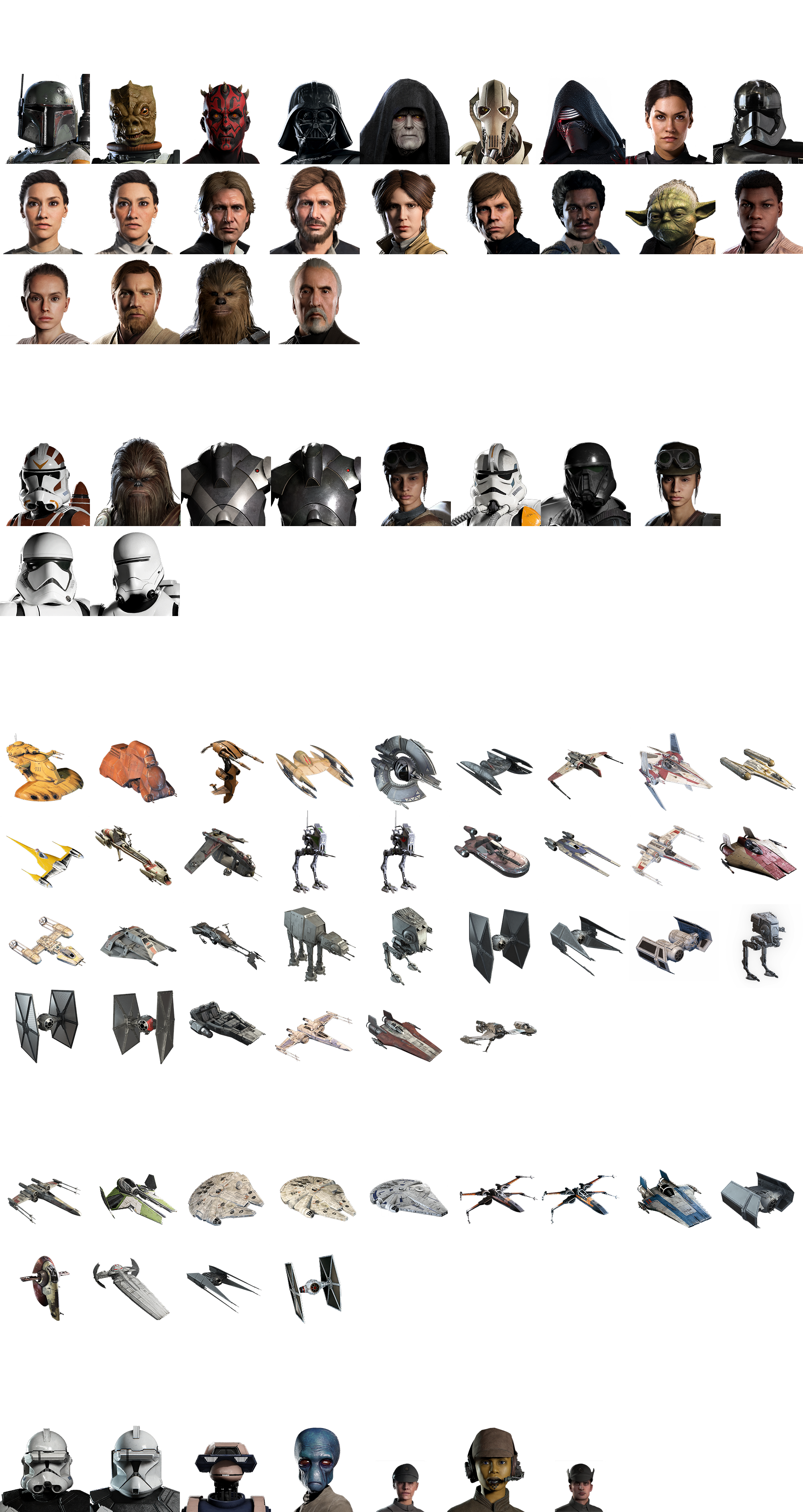 Star Wars Battlefront 2 - Portraits