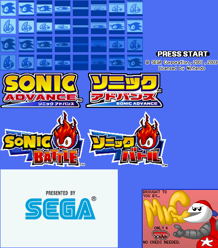 2 in 1: Sonic Advance & Sonic Battle - Game Select