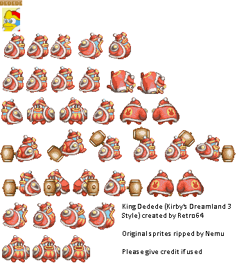 Kirby Customs - King Dedede (Kirby's Dream Land 3-Style, Expanded)
