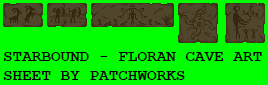 Starbound - Floran Cave Art