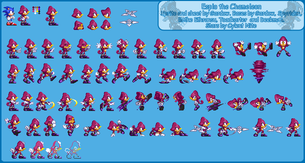 Espio (Sonic 3-Style)