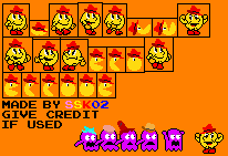 Pac-Man Customs - Pac-Man (Hanna-Barbera, Super Mario Maker-Style)