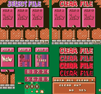 Donkey Kong - File Select Screen