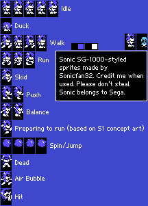 Sonic (SG-1000-Style)