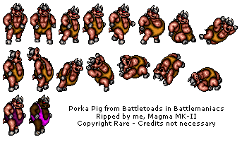 Battletoads in Battlemaniacs - Porka Pig