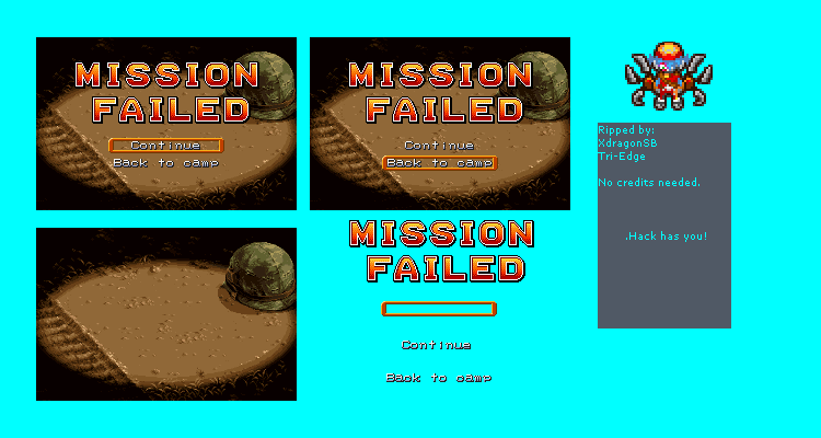 Metal Slug Advance - Mission Failed