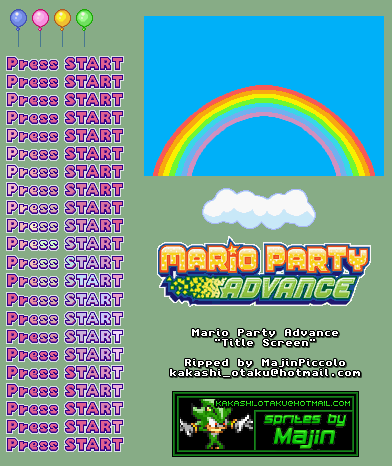 Mario Party Advance - Title Screen