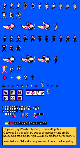 Spy vs. Spy - General Sprites