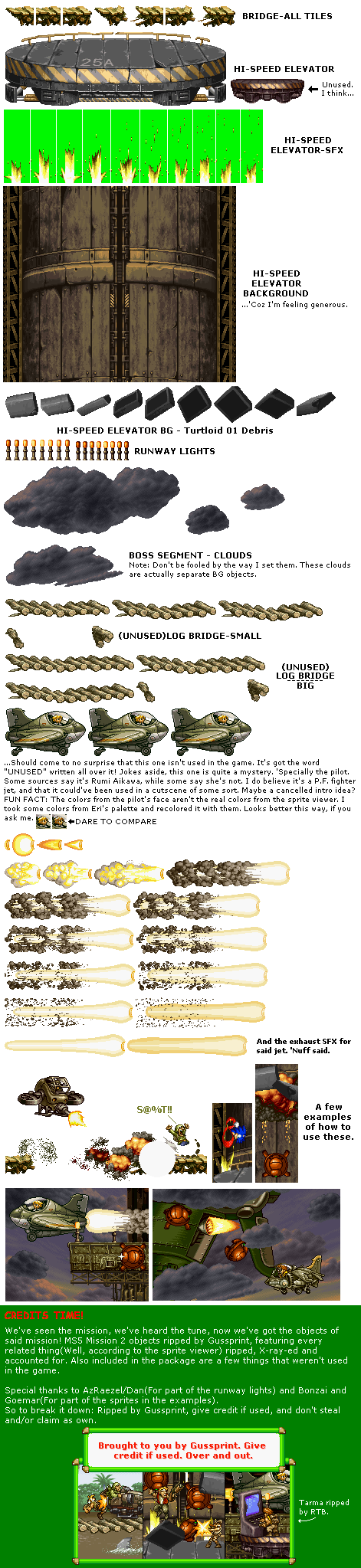 Metal Slug 5 - Mission 2 Environmental Objects
