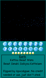 Kettou Beast Wars: Beast Senshi Saikyo Ketteisen (JPN) - Earth