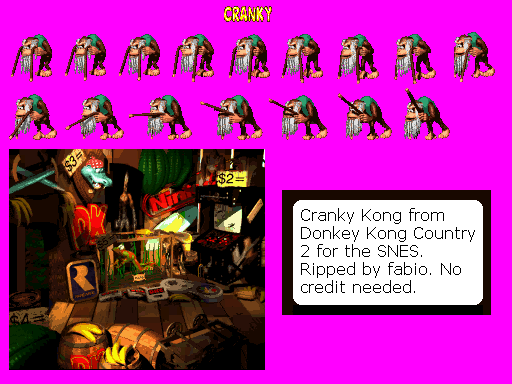 Donkey Kong Country 2: Diddy's Kong Quest - Cranky Kong