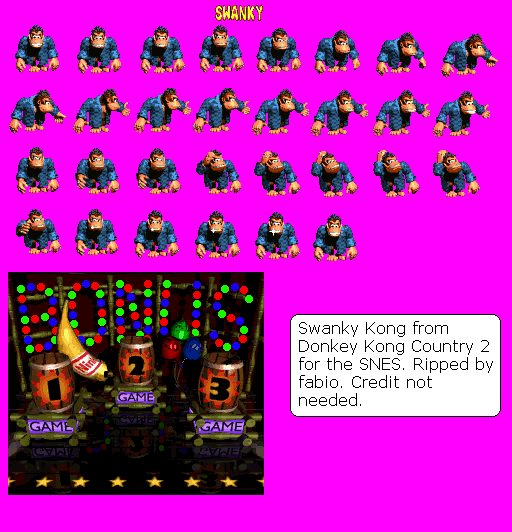 Donkey Kong Country 2: Diddy's Kong Quest - Swanky Kong