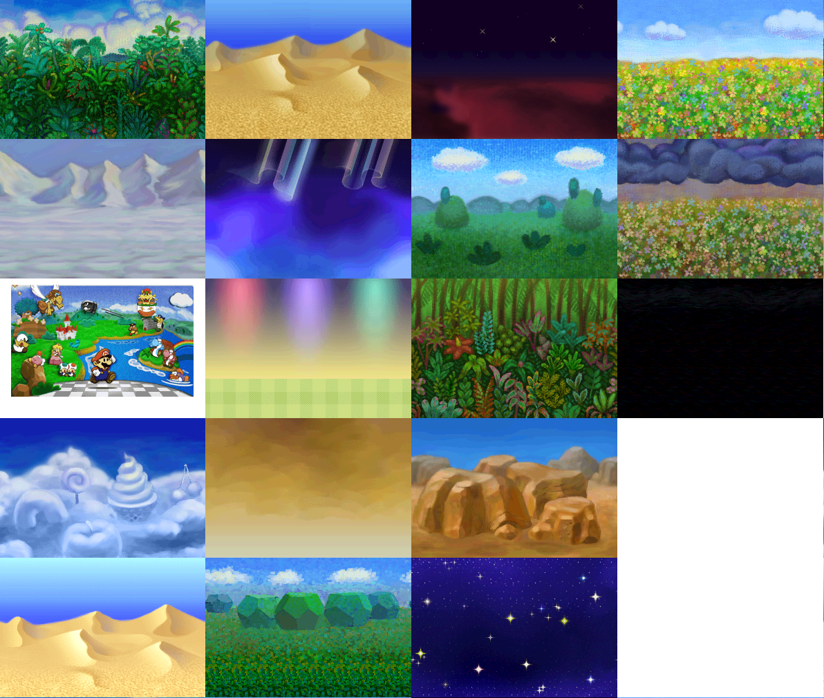 Paper Mario - Backgrounds