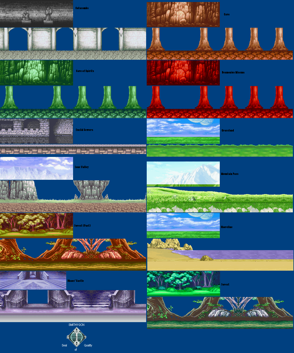 Tales of Phantasia - Battle Backgrounds