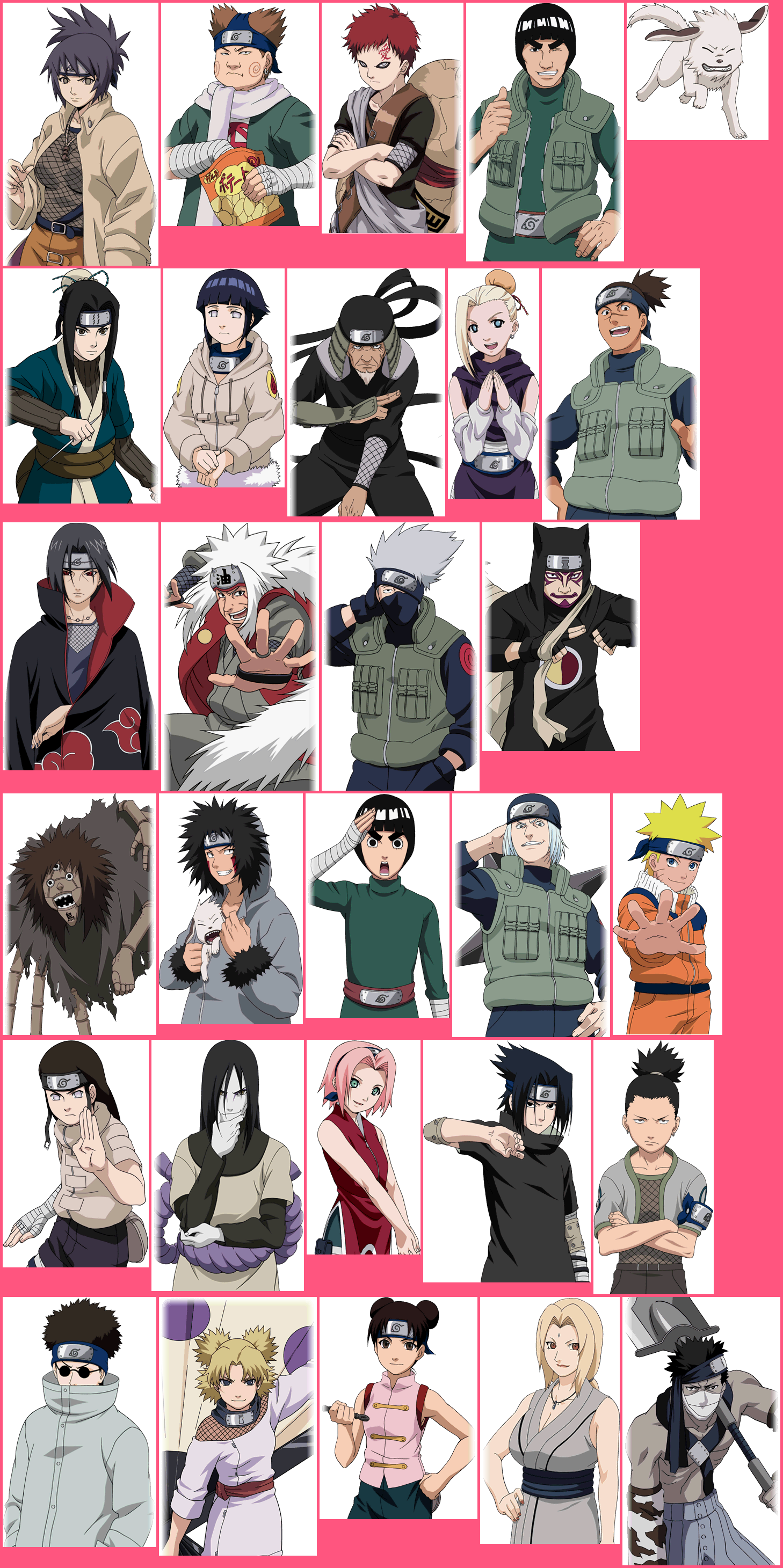 Naruto: Clash of Ninja 3 - Character Select Portraits