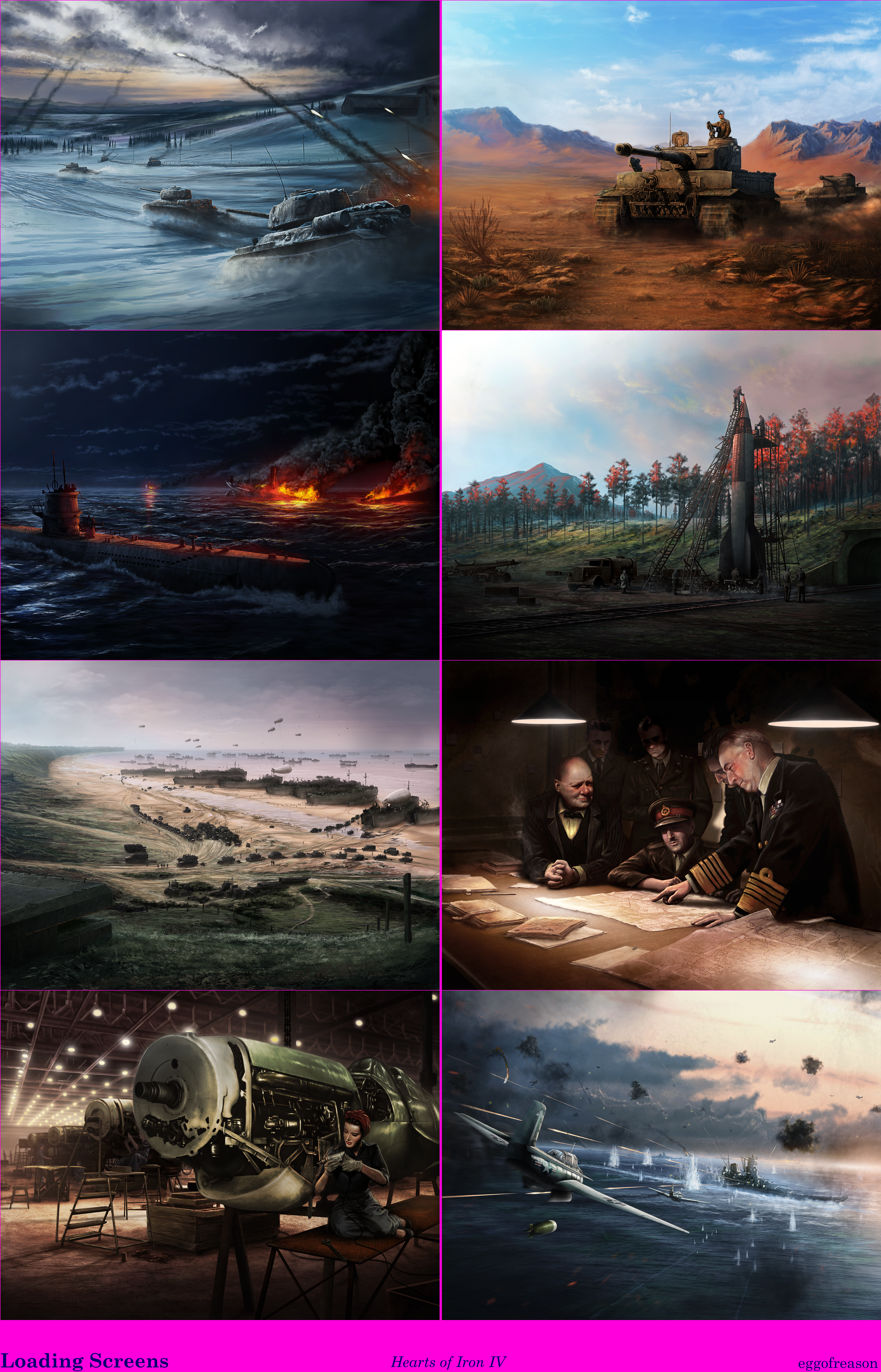 Hearts of Iron IV - Loading Screens