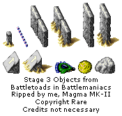 Battletoads in Battlemaniacs - Stage 3 Objects