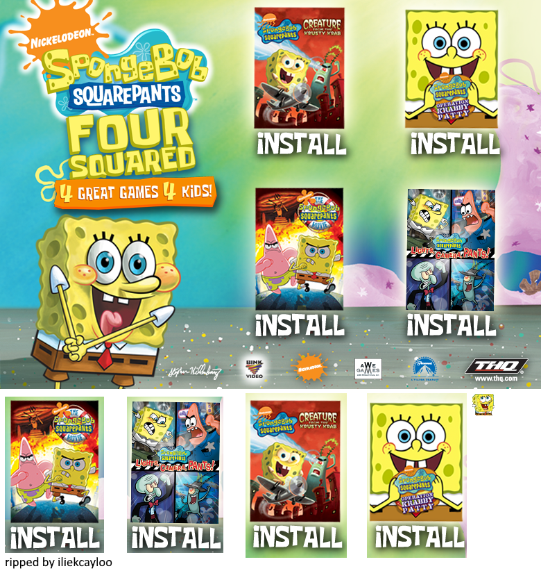 SpongeBob SquarePants: Four Squared - Installer Menu