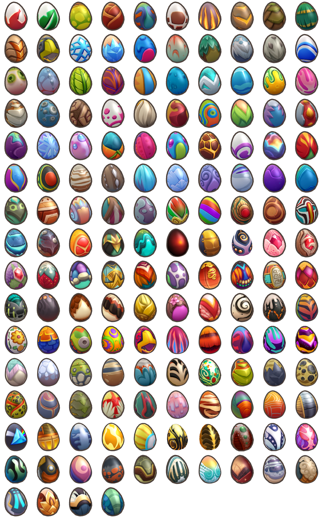 Dragonvale World - Egg Icons