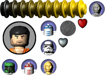 LEGO Star Wars: The Complete Saga - HUD Items