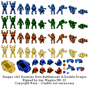 Stage 1 & 7 Enemies