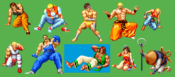 Fatal Fury 3: Road to the Final Victory - Lose Poses