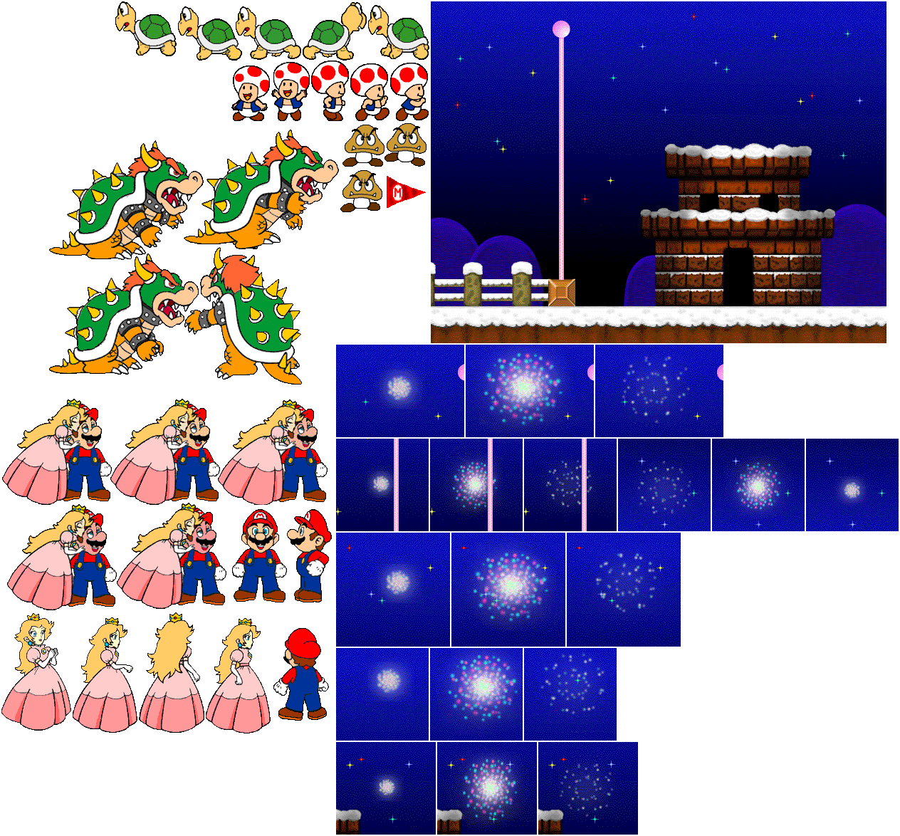 Super Mario Collection Screen Saver - Hanabi