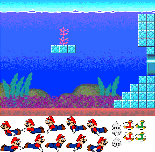 Super Mario Collection Screen Saver - Sea