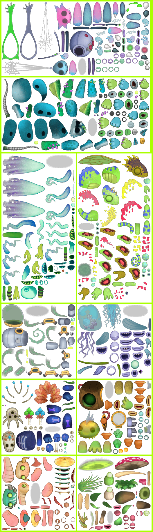 Mobile My Singing Monsters Double Element Ethereals The Spriters