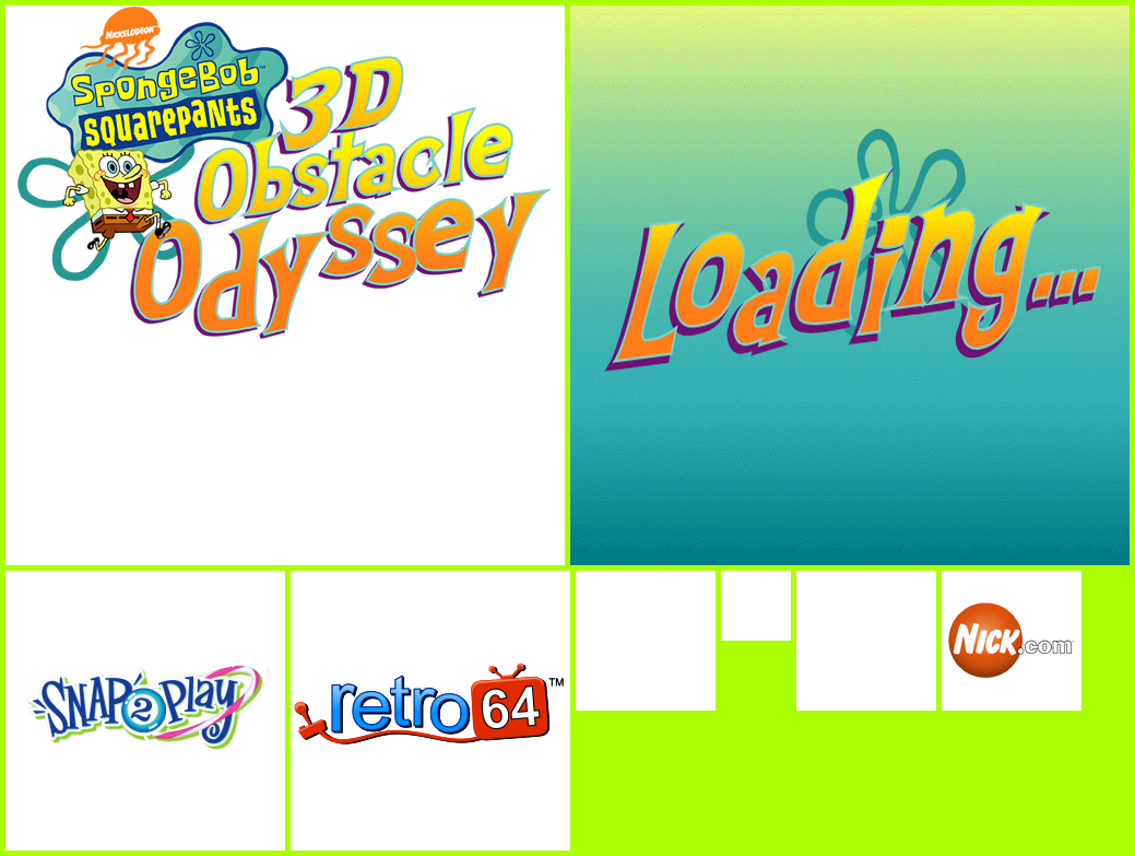 SpongeBob SquarePants: 3D Obstacle Odyssey - Title Screen & Logos