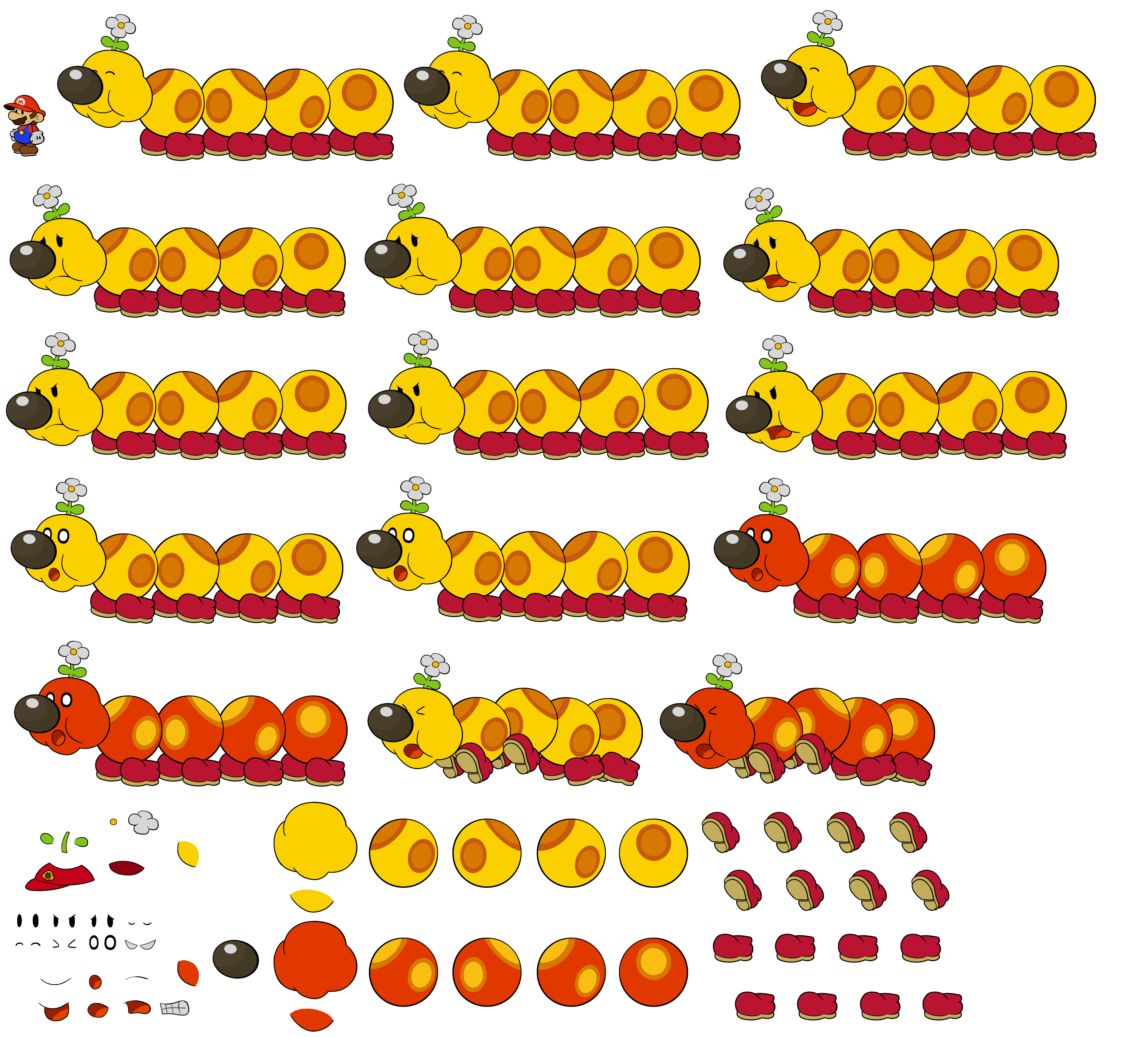 Wiggler (Paper Mario-Style, Modern, 2 / 2)