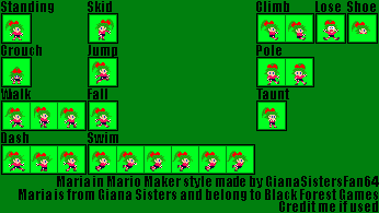 Giana Sisters Customs - Maria (Super Mario Maker-Style)