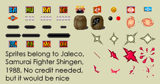 Samurai Fighter Shingen / Takeda Shingen - Items & Effects