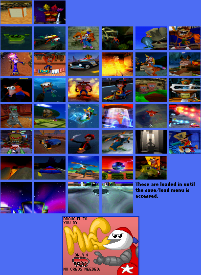 Crash Bandicoot 3: Warped - Save Game Icons