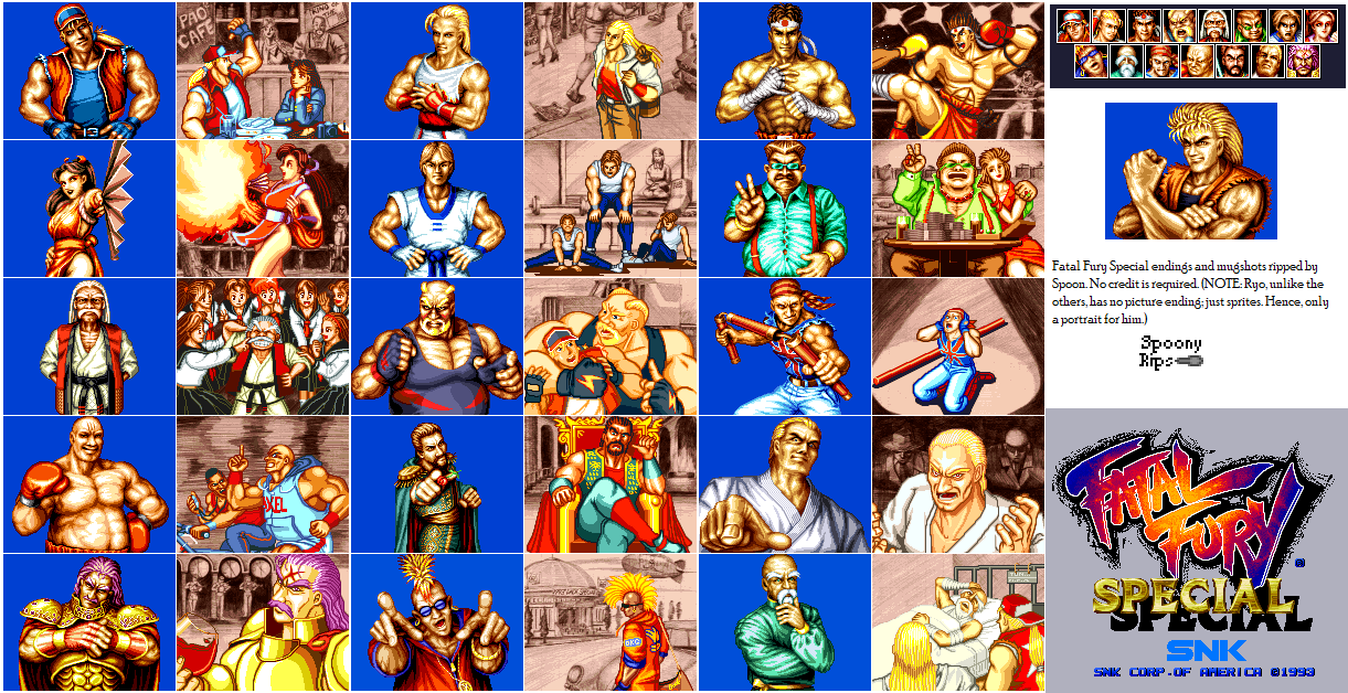 Fatal Fury Special - Endings