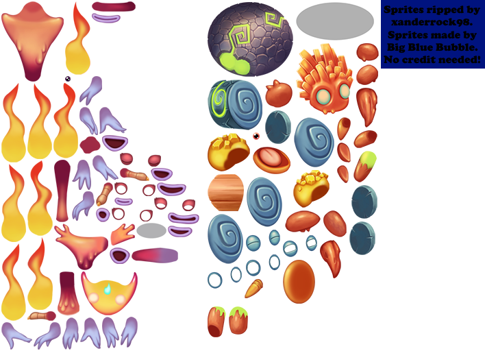 Adult Quint Element Monsters