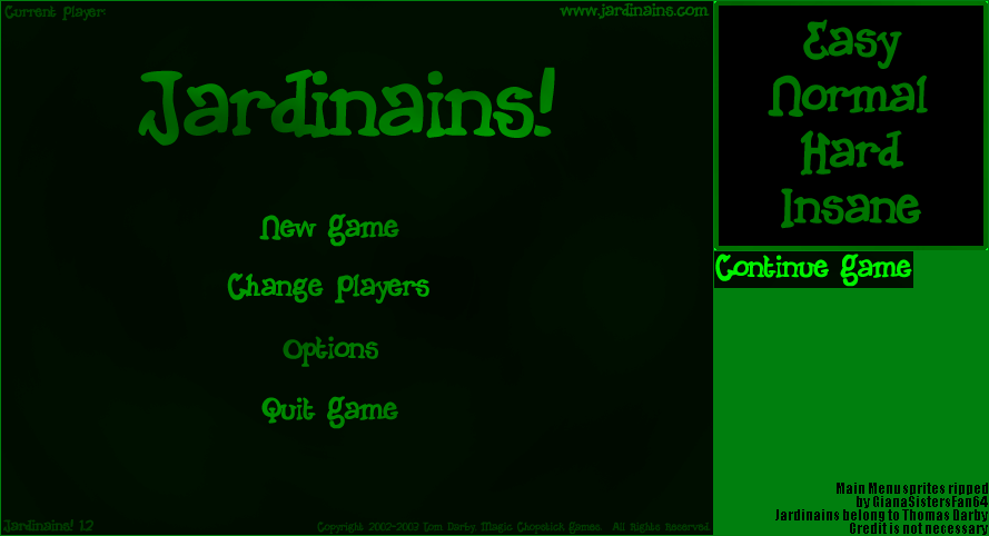 Main Menu