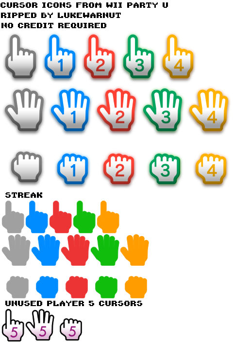 Wii Party U - Cursors