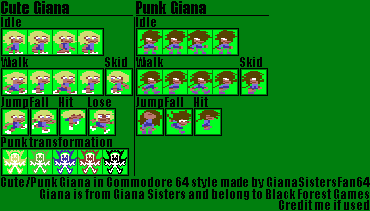 Giana Sisters Customs - Giana (Commodore 64-Style)