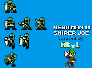 Sniper Joe (Mega Man 11, Mega Man NES-Style)